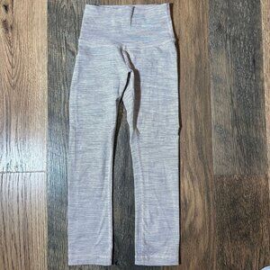 Lululemon Wunder Under Crop High-Rise *21" Tights Gray Womens Size 2